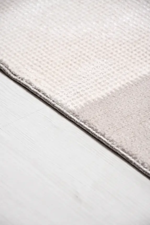 Olvin Krem/Kahve Robot Süpürgeye Uyumlu Kolay Temizlenebilir Halı Salon, Oturma Odası ve Koridor Halısı RP 24 - 3