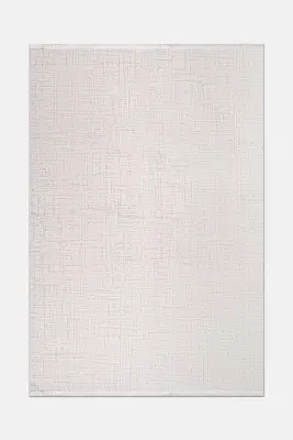 Olvin Vizon Bej Robot Süpürgeye Uyumlu Kolay Temizlenebilir Halı Salon, Oturma Odası ve Koridor Halısı RP 18 - 1