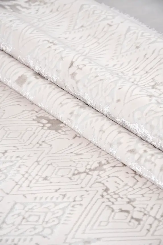 Olvin Vizon Bej Robot Süpürgeye Uyumlu Kolay Temizlenebilir Halı Salon, Oturma Odası ve Koridor Halısı RP 22 - 1