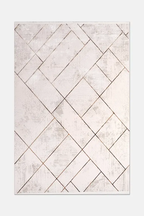 Olvin Vizon Kahve Robot Süpürgeye Uyumlu Kolay Temizlenebilir Halı Salon, Oturma Odası ve Koridor Halısı RP 17 - 1