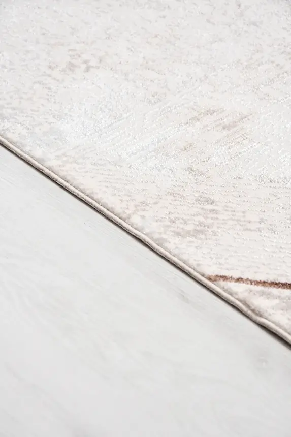 Olvin Vizon Kahve Robot Süpürgeye Uyumlu Kolay Temizlenebilir Halı Salon, Oturma Odası ve Koridor Halısı RP 17 - 3