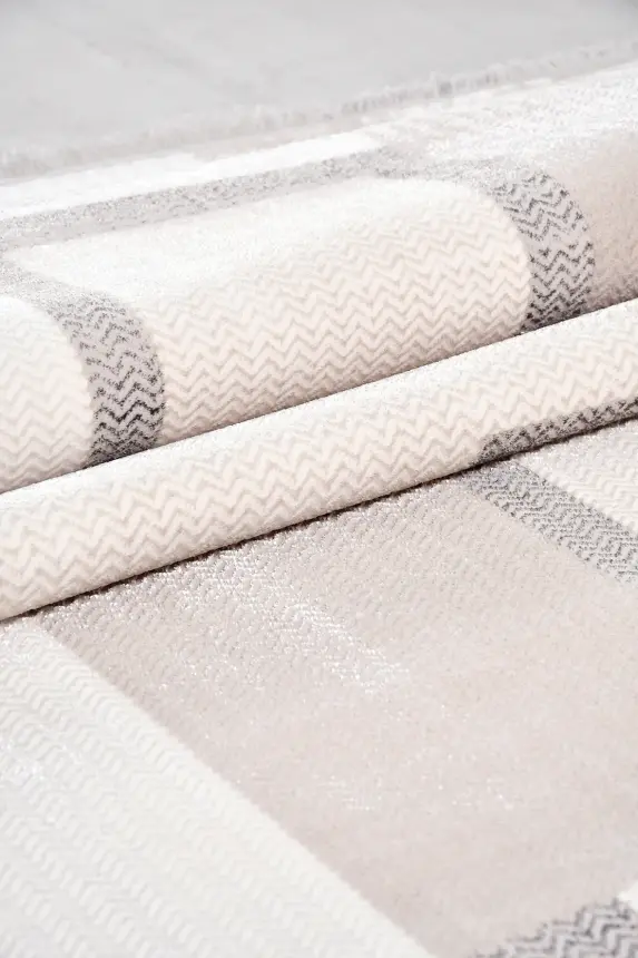 Olvin Vizon Kahve Robot Süpürgeye Uyumlu Kolay Temizlenebilir Halı Salon, Oturma Odası ve Koridor Halısı RP 23 - 5