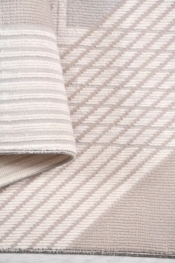 Olvin Vizon Kahve Robot Süpürgeye Uyumlu Kolay Temizlenebilir Halı Salon, Oturma Odası ve Koridor Halısı RP 27 - 2