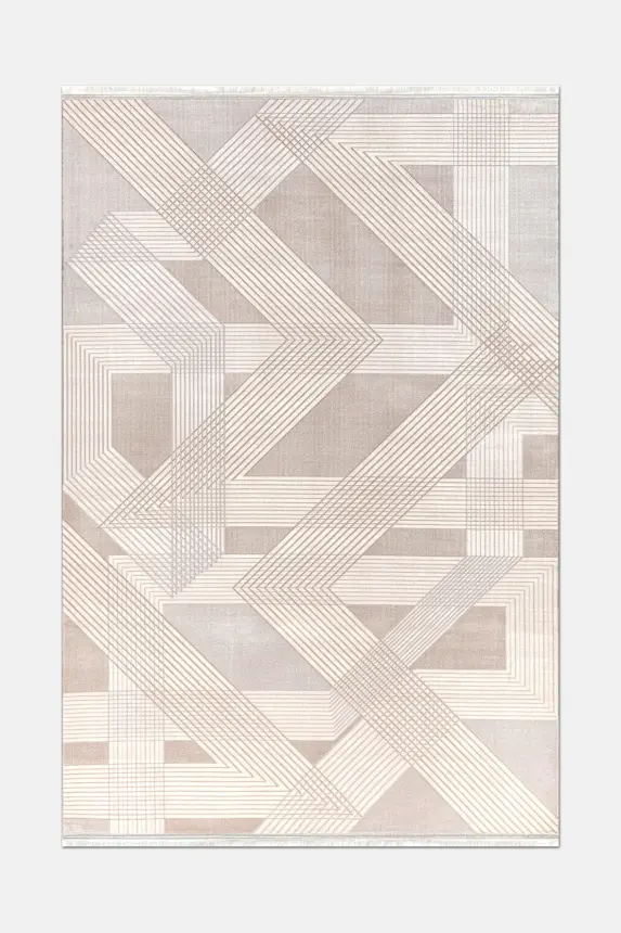 Olvin Vizon Kahve Robot Süpürgeye Uyumlu Kolay Temizlenebilir Halı Salon, Oturma Odası ve Koridor Halısı RP 27 - 1