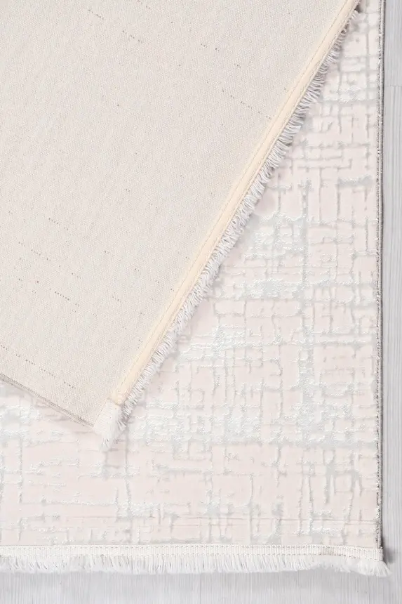 Olvin Vizon/Bej Robot Süpürgeye Uyumlu Kolay Temizlenebilir Halı Salon, Oturma Odası ve Koridor Halısı RP 18 - 2