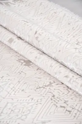 Olvin Vizon/Bej Robot Süpürgeye Uyumlu Kolay Temizlenebilir Halı Salon, Oturma Odası ve Koridor Halısı RP 22 - 4