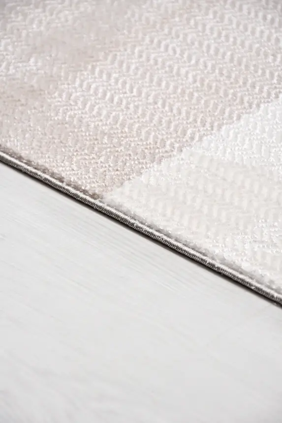 Olvin Vizon/Kahve Robot Süpürgeye Uyumlu Kolay Temizlenebilir Halı Salon, Oturma Odası ve Koridor Halısı RP 23 - 5