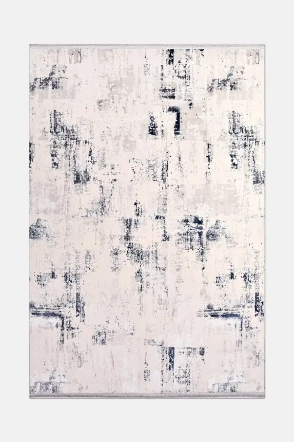 Olvin Vizon/Mavi Robot Süpürgeye Uyumlu Kolay Temizlenebilir Halı Salon, Oturma Odası ve Koridor Halısı RP 20 - 3