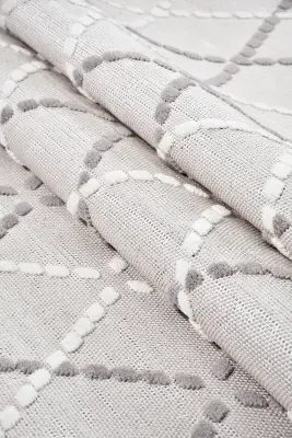 Omi Bej Gri Robot Süpürgeye Uyumlu Kolay Temizlenebilir Halı Salon, Oturma Odası , Çocuk Odası ve Koridor Halısı RP 45 - 6