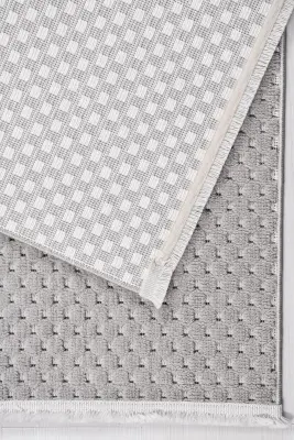 Omi Bej Robot Süpürgeye Uyumlu Kolay Temizlenebilir Halı Salon, Oturma Odası , Çocuk Odası ve Koridor Halısı RP 49 - 7