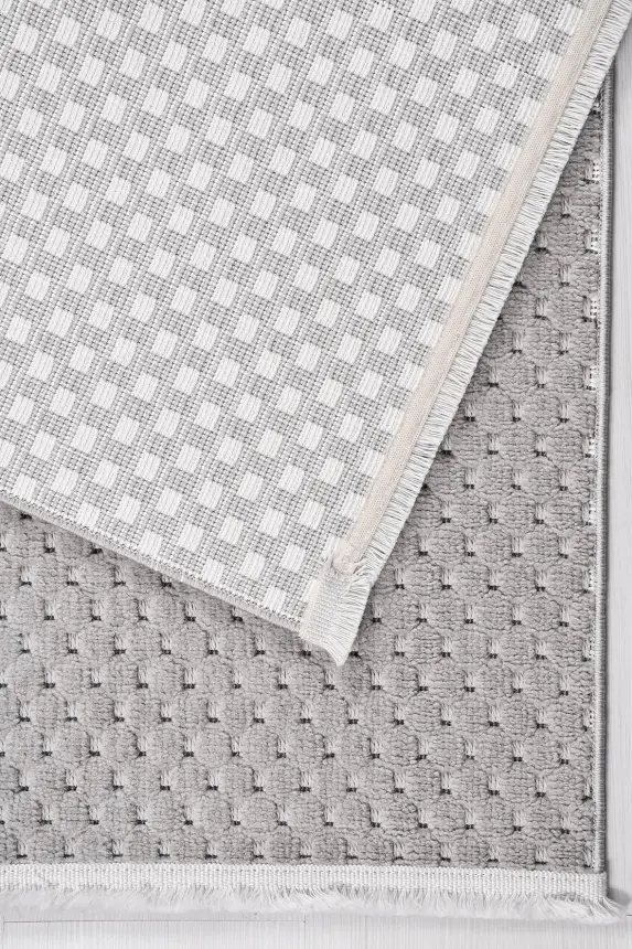 Omi Bej Robot Süpürgeye Uyumlu Kolay Temizlenebilir Halı Salon, Oturma Odası , Çocuk Odası ve Koridor Halısı RP 49 - 7