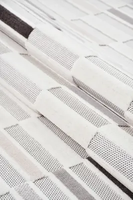 Omi Krem Gri Kahve Robot Süpürgeye Uyumlu Kolay Temizlenebilir Halı Salon, Oturma Odası , Çocuk Odası ve Koridor Halısı RP 47 - 6