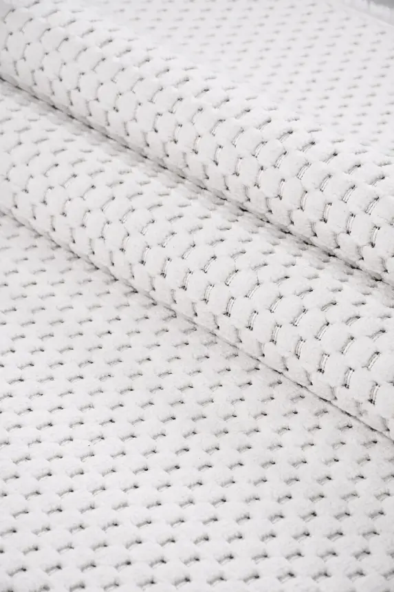 Omi Krem Robot Süpürgeye Uyumlu Kolay Temizlenebilir Halı Salon, Oturma Odası , Çocuk Odası ve Koridor Halısı RP 50 - 1