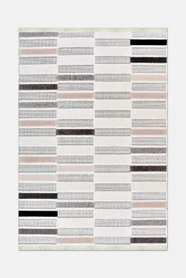 Omi Krem/Gri/Kahve Robot Süpürgeye Uyumlu Kolay Temizlenebilir Halı Salon, Oturma Odası , Çocuk Odası ve Koridor Halısı RP 47 - 2