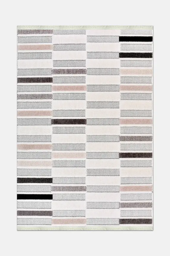 Omi Krem/Gri/Kahve Robot Süpürgeye Uyumlu Kolay Temizlenebilir Halı Salon, Oturma Odası , Çocuk Odası ve Koridor Halısı RP 47 - 2