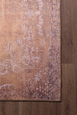 Outlet 115x160 Blues Vintage Desenli Dokuma Taban Dekoratif Sarı Halı AL-130 - 2