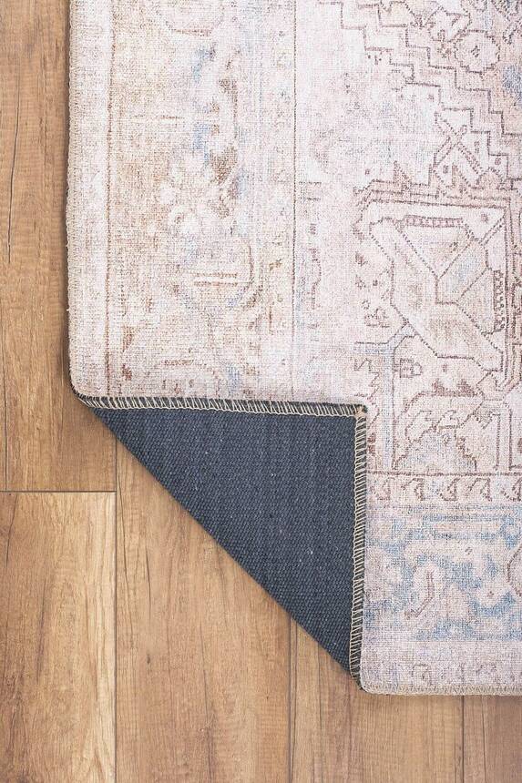 Outlet 115x160 Dorian Eskitme Desenli Dokuma Taban Dekoratif Bej Halı AL-349 - 5