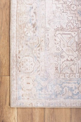 Outlet 115x160 Dorian Eskitme Desenli Dokuma Taban Dekoratif Bej Halı AL-349 - 3