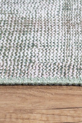 Outlet 115x160 Dorian Eskitme Desenli Dokuma Taban Dekoratif Yeşil Halı AL-204 - 7