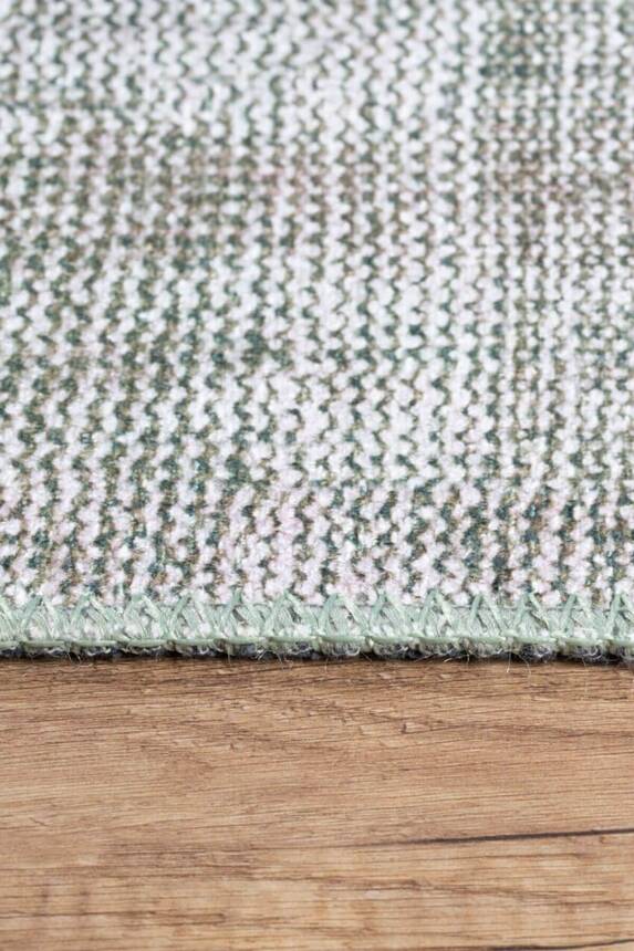 Outlet 115x160 Dorian Eskitme Desenli Dokuma Taban Dekoratif Yeşil Halı AL-204 - 7