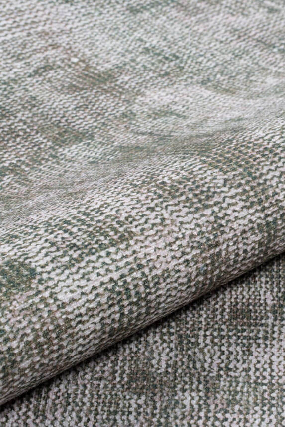 Outlet 115x160 Dorian Eskitme Desenli Dokuma Taban Dekoratif Yeşil Halı AL-204 - 6