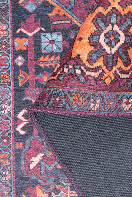 Outlet 115x160 Folk Vintage Desenli Dokuma Taban Dekoratif Bordo Halı BA-18 - 5