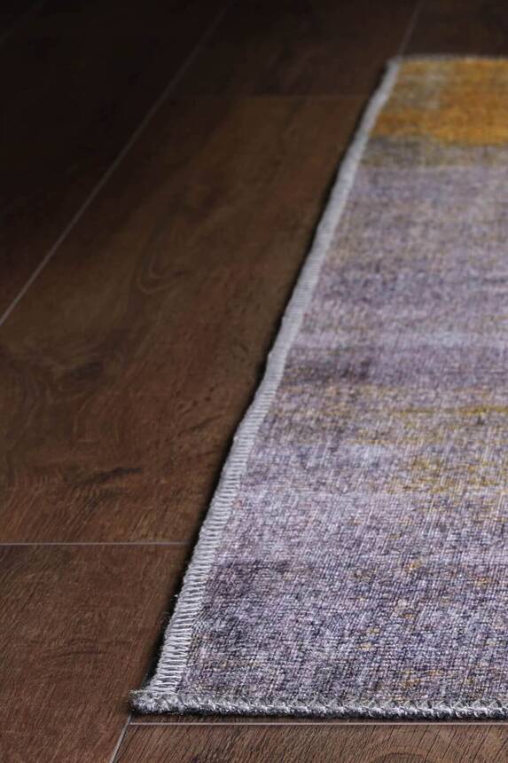 Outlet 115x160 Funk Dokuma Taban Dekoratif Modern Gri / Sarı Halı AL-10 - 6