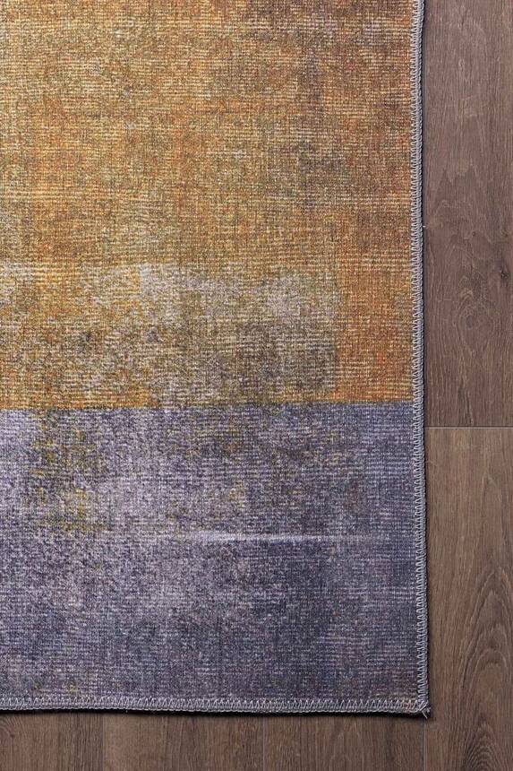 Outlet 115x160 Funk Dokuma Taban Dekoratif Modern Gri / Sarı Halı AL-10 - 3