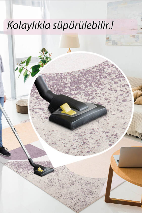 Outlet 115x160 Funk Şönil Dokuma Pamuk Polyester Renkli Halı AL-401 - 7