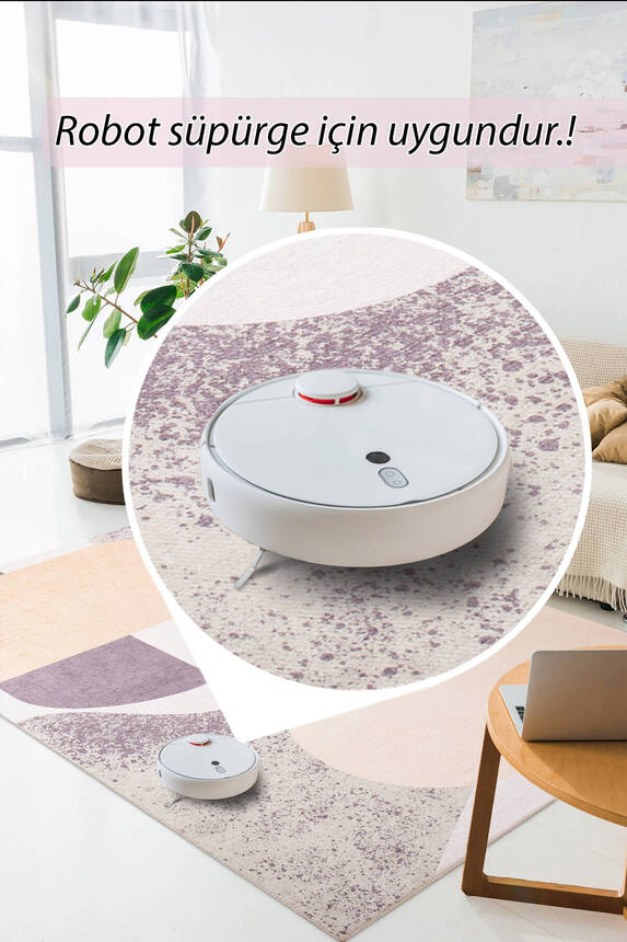 Outlet 115x160 Funk Şönil Dokuma Pamuk Polyester Renkli Halı AL-401 - 6