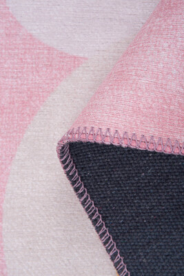 Outlet 115x160 Minor Dokuma Taban Dekoratif Pembe Hayvan Desenli Çocuk Halısı AL-410 - 6