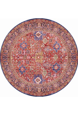 Outlet 115x160 Soul Etnik Desenli Dokuma Taban Dekoratif Kırmızı Halı AL-181 - 9