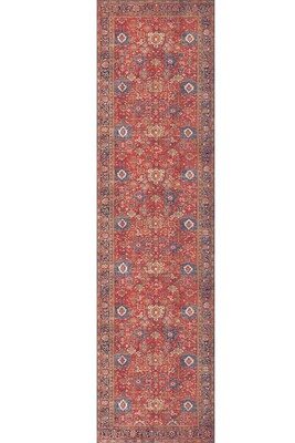 Outlet 115x160 Soul Etnik Desenli Dokuma Taban Dekoratif Kırmızı Halı AL-181 - 8
