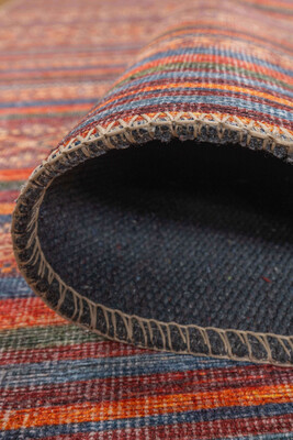 Outlet 150x230 Soul Etnik Desenli Dokuma Taban Dekoratif Kırmızı Halı AL-431 - 6