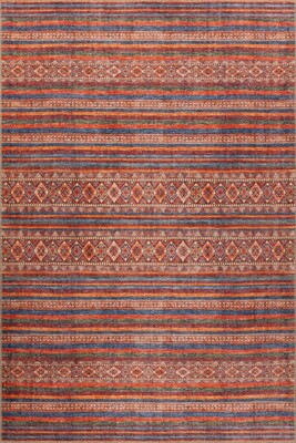 Outlet 150x230 Soul Etnik Desenli Dokuma Taban Dekoratif Kırmızı Halı AL-431 - 5