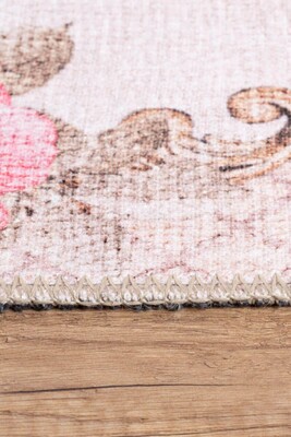 Outlet 120x120 Daire Soul Etnik Desenli Dokuma Taban Dekoratif Bej Halı AL-263 - 2