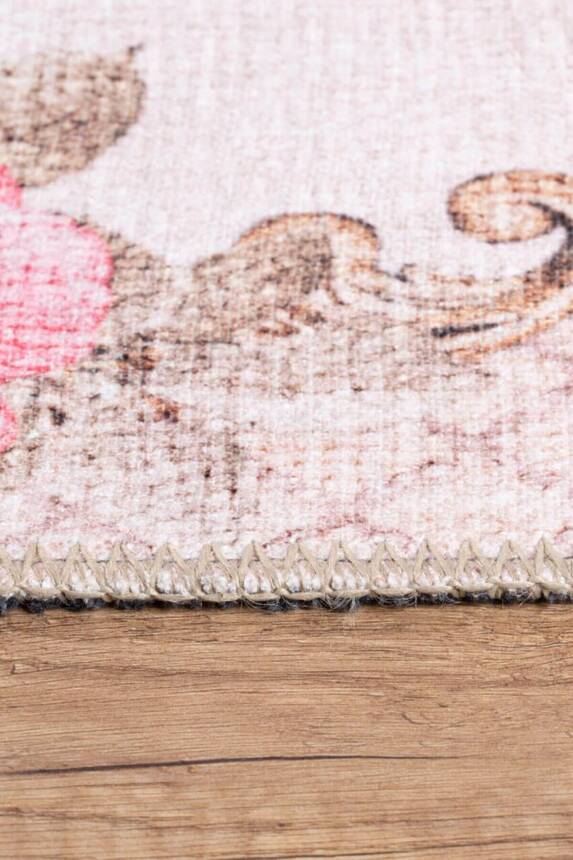 Outlet 120x120 Daire Soul Etnik Desenli Dokuma Taban Dekoratif Bej Halı AL-263 - 2