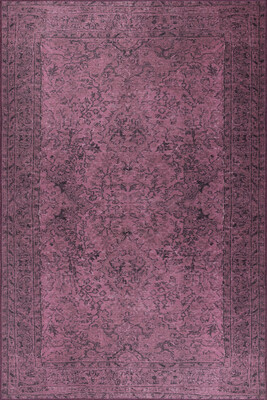 Outlet 140x190 Dorian Eskitme Desenli Dokuma Taban Dekoratif Mor Halı AL-426 - 2