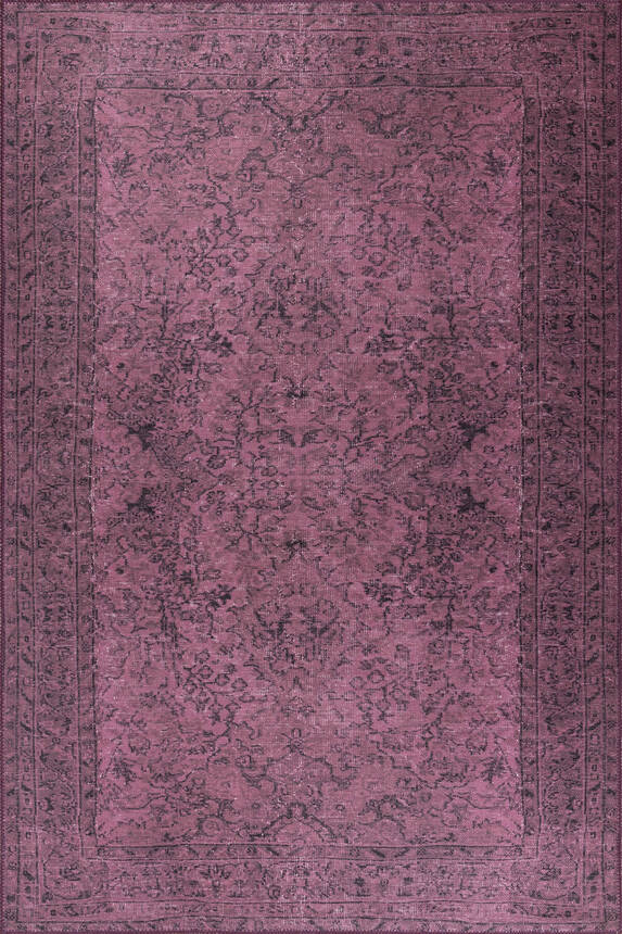 Outlet 140x190 Dorian Eskitme Desenli Dokuma Taban Dekoratif Mor Halı AL-426 - 2