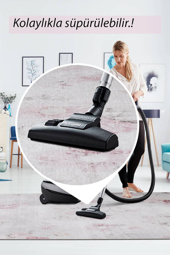 Outlet 140x190 Folk Modern Dokuma Taban Dekoratif Bej Halı BA-24 - 7