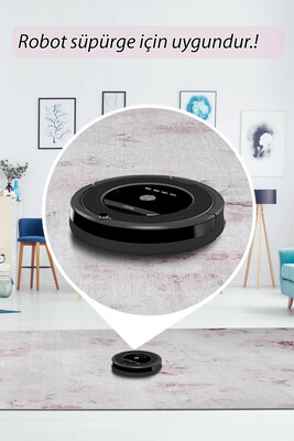 Outlet 140x190 Folk Modern Dokuma Taban Dekoratif Bej Halı BA-24 - 6