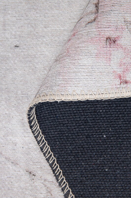 Outlet 140x190 Folk Modern Dokuma Taban Dekoratif Bej Halı BA-24 - 5