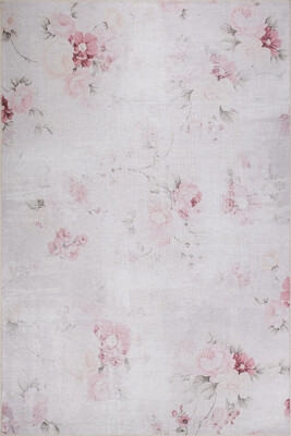 Outlet 140x190 Folk Modern Dokuma Taban Dekoratif Bej Halı BA-24 - 2