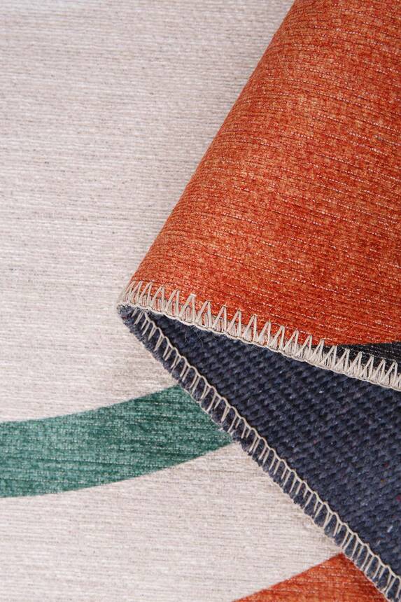 Outlet 140x190 Funk Şönil Dokuma Pamuk Polyester Renkli Halı AL-397 - 4