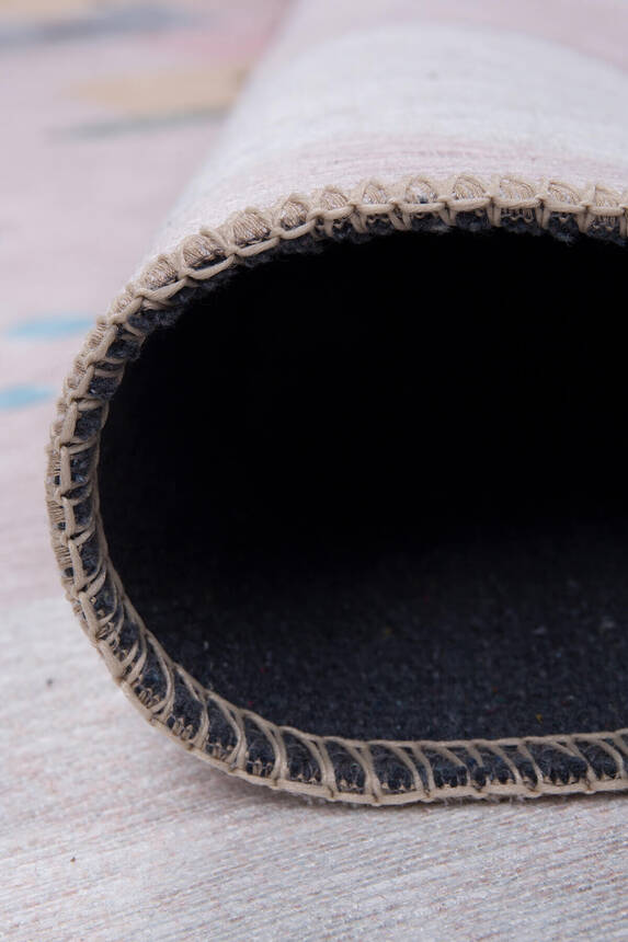 Outlet 140x190 Minor Dokuma Taban Dekoratif Renkli, Seksek Desenli Çocuk Halısı AL-415 - 4