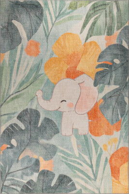 Outlet 140x190 Minor Fil Desenli Dokuma Taban Dekoratif Çocuk Odası Halısı AL-435 - 2