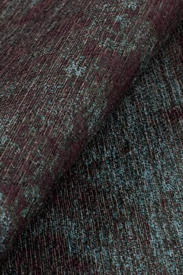 Outlet 150x150 Daire Dorian Eskitme Desenli Dokuma Taban Dekoratif Yeşil Halı AL-186-Y - 5