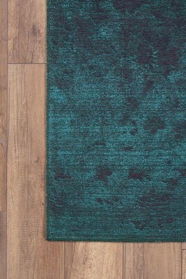Outlet 150x150 Daire Dorian Eskitme Desenli Dokuma Taban Dekoratif Yeşil Halı AL-186-Y - 2