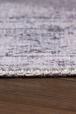 Outlet 150x150 Kare Dorian Eskitme Desenli Dokuma Taban Dekoratif Bej Halı AL-128 - 7