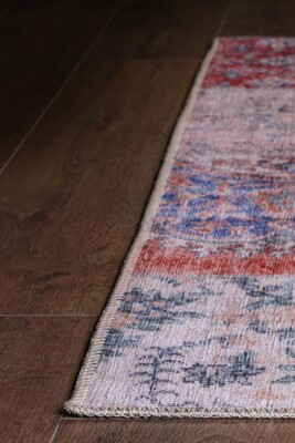 Outlet 150x150 Kare Jazz Patchwork Desenli Dokuma Taban Dekoratif Renkli Halı AL-82 - 6